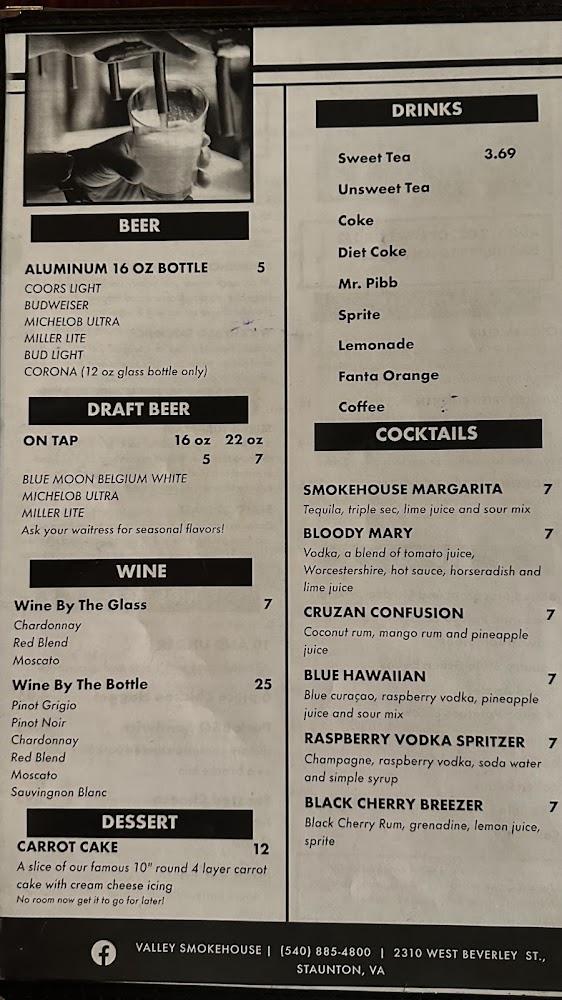 Valley Smokehouse Menu image 2